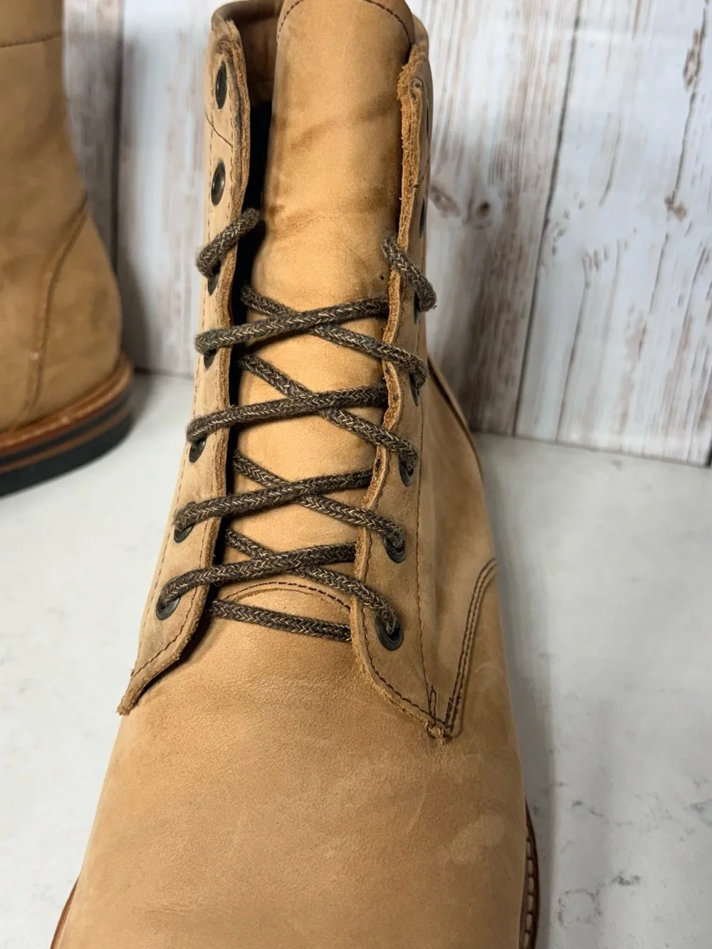 Nisolo All-Weather Andres Boots – Men’s Size 11.5– Tobacco Leather